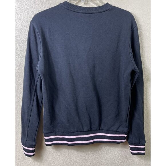 FILA Black Crewneck Multicolor Spellout Women's Sweatshirt Size Small Athletic - Picture 2 of 7